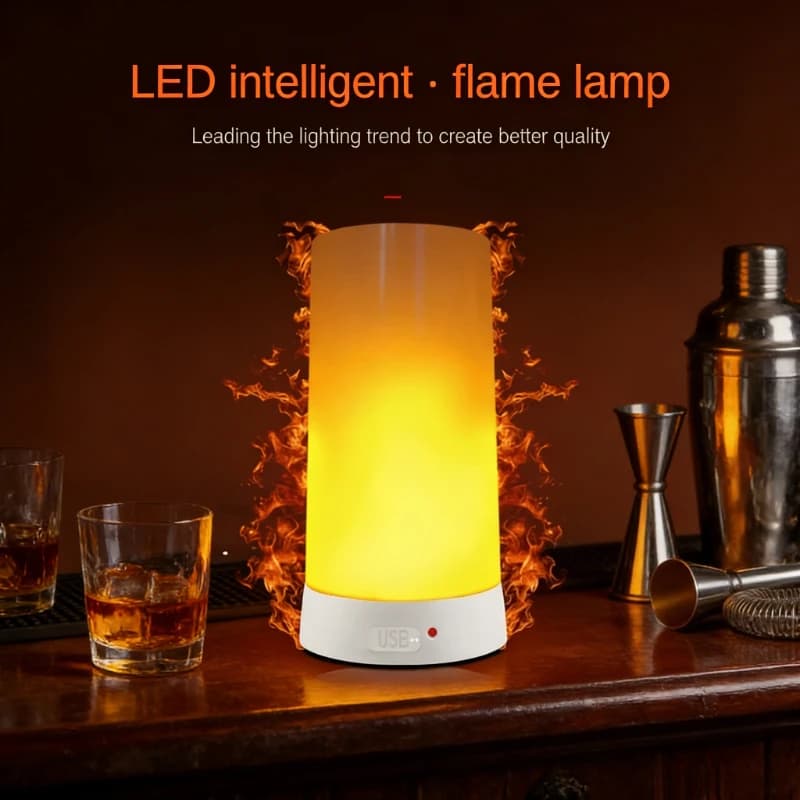 Lampe à flamme simulée LED