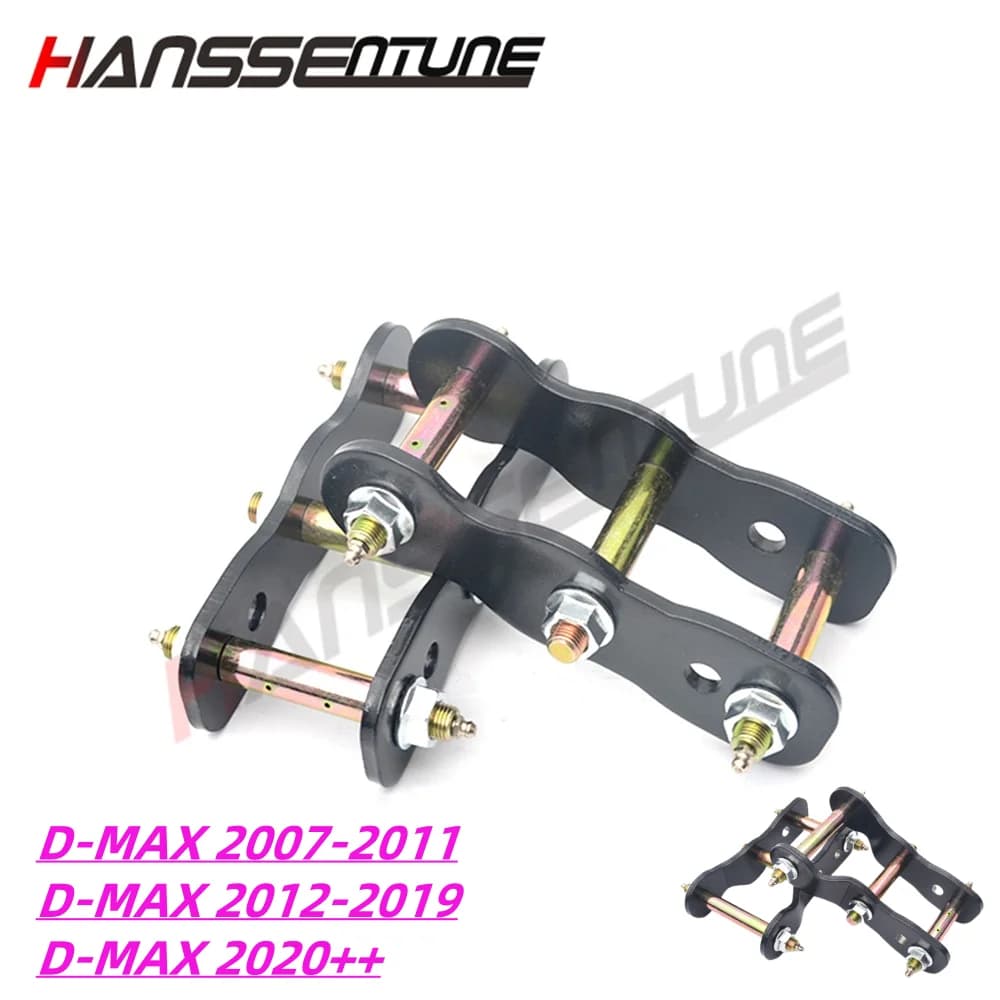HANSSENTUNE 4x4 accessoires 2 "Kits de levage Double manille arrière manilles graissables Kits pour D-MAX 2007-2024