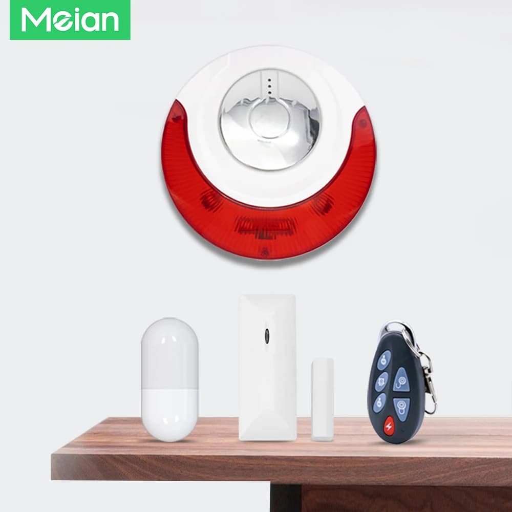 Alarme sirène Meian Focus 110 dB, système d'alarme de sécurité domestique, alarme sans fil 433 MHz pour la maison, protection de sécurité Smart Life
