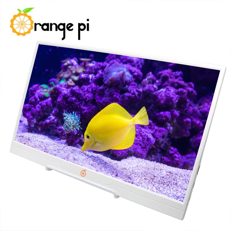 Moniteur portable Orange Pi 14 pouces, résolution HD 1080P, haut-parleurs doubles, interface multifonctionnelle, écran IPS avec rétroéclairage LED
