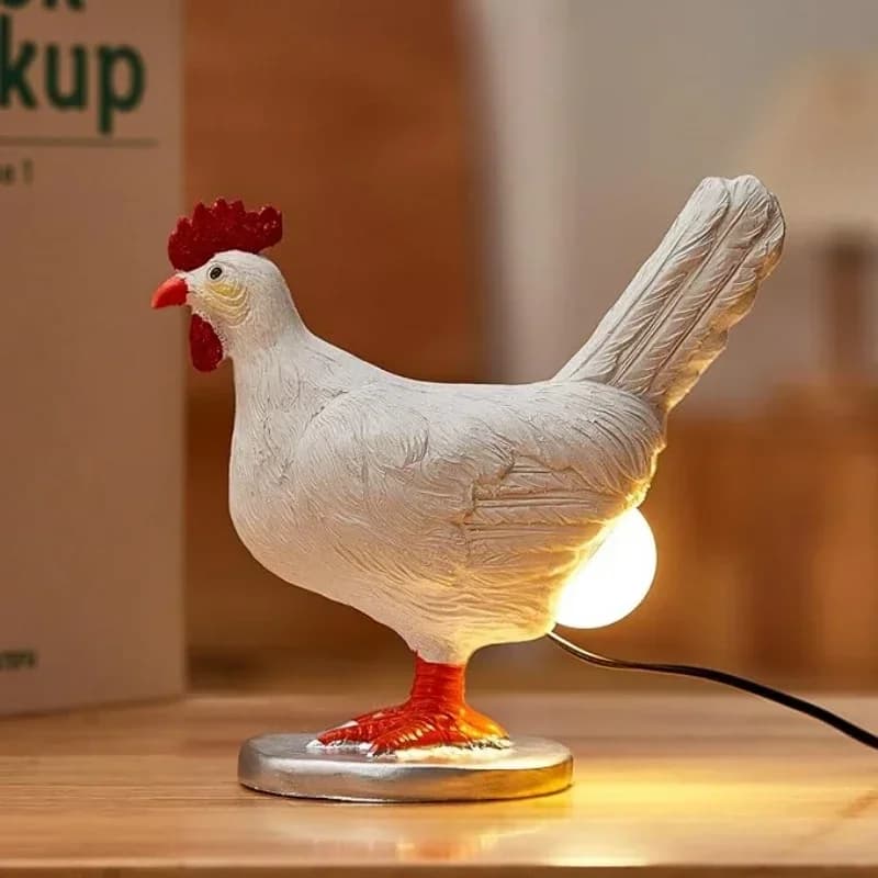 Veilleuses décoratives simulées d'animaux, décoration de pâques amusante pour la maison, fête de carnaval, lampe de poulet, veilleuse de poussin, ornements