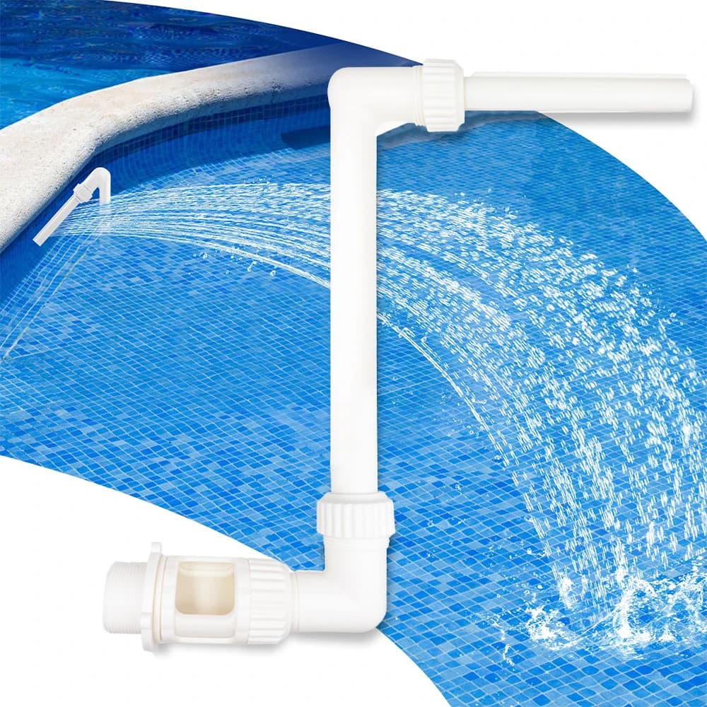 Kit de fontaine cascade de piscine, caractéristique en PVC, décorations de Spa pour piscines, installation facile, accessoires de piscine