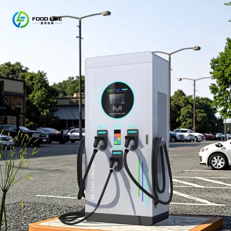 Station de recharge publique pour véhicules électriques à courant continu (CC) fixe de 60 à 120 kW