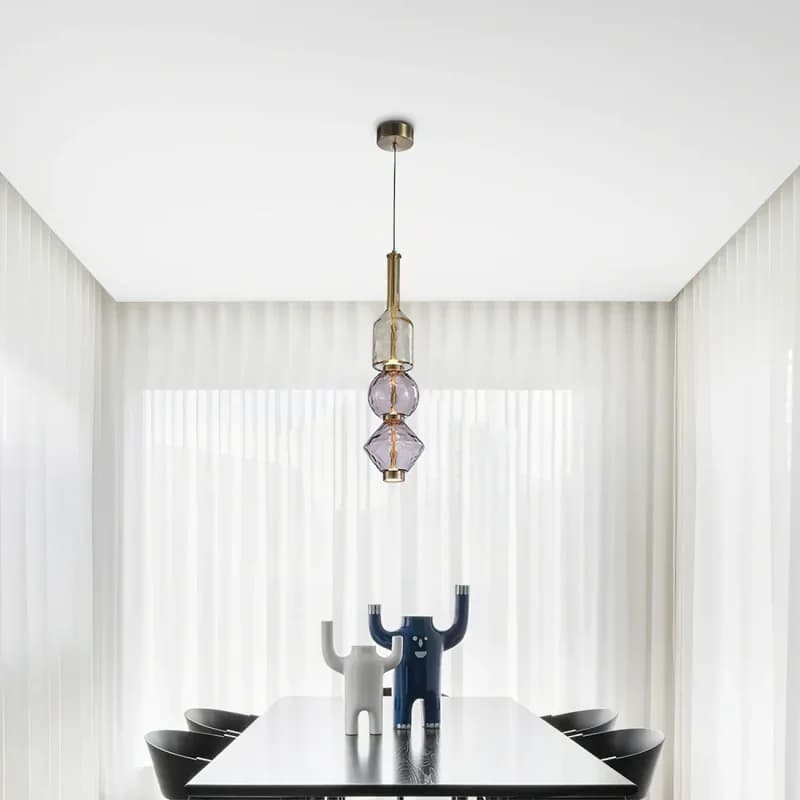 Lampe suspendue Gusto italienne, lustre créatif en verre LED pour chambre à coucher, îlots de cuisine, table à manger, éclairage suspendu de chevet, décoration