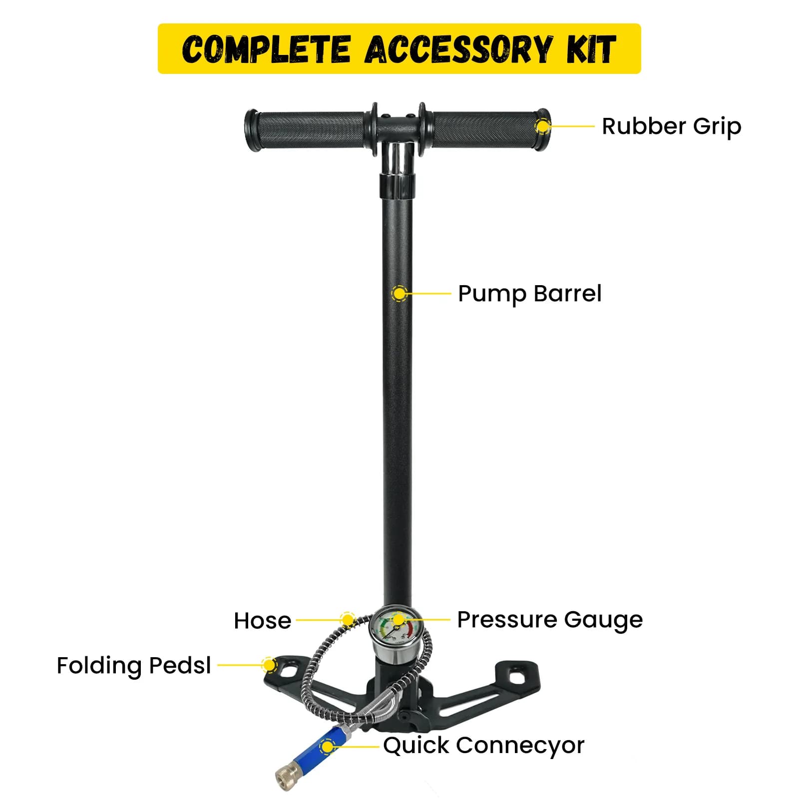 TUXING 30Mpa 4500Psi 4 étapes haute pression PCP pompe quatre étages à commande manuelle pompe à Air HPA réservoir chasse voiture vélo remplissage d'air
