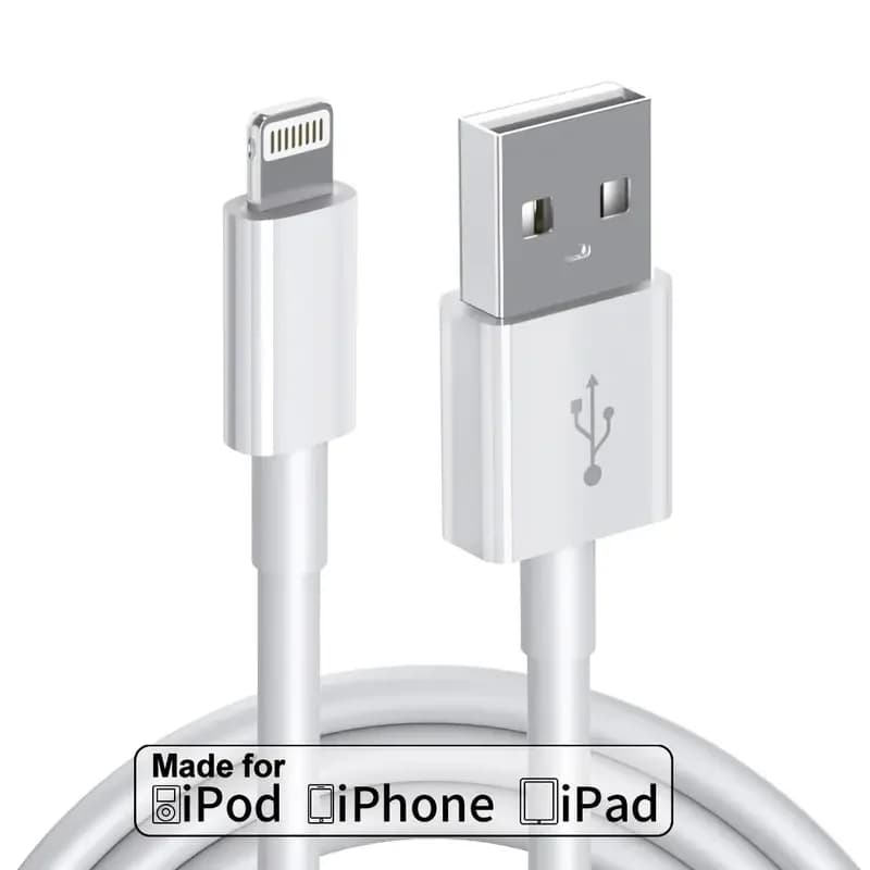 Câble Carplay MFi Certifie, 1 pièce, 2 pièces, cordon de chargeur de voiture USB A vers câble Lightning, charge rapide, transfert de données pour iPhone 14 13 12 11