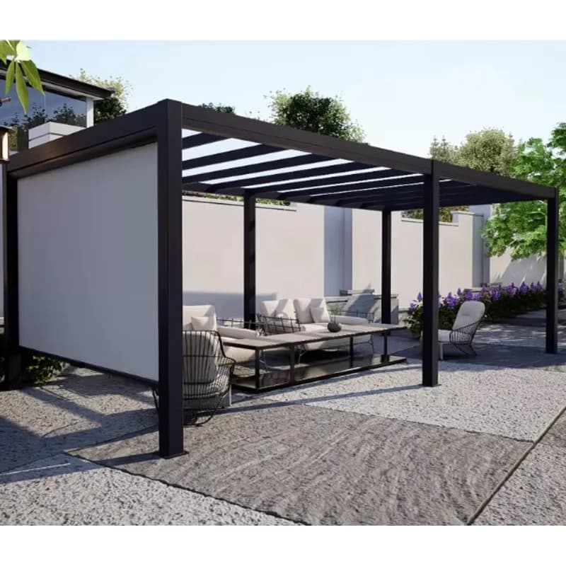 Toit d'arbre résistant à la pluie personnalisé, auvent en aluminium, pour terrasse, extérieur