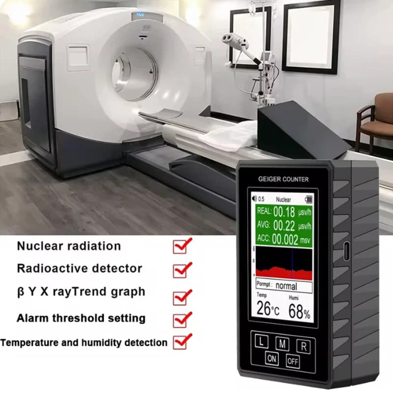 XR-1 Pro détecteur de rayonnement nucléaire écran d'affichage LCD compteur Geiger dosimètre personnel détecteurs de marbre bêta Gamma rayons X