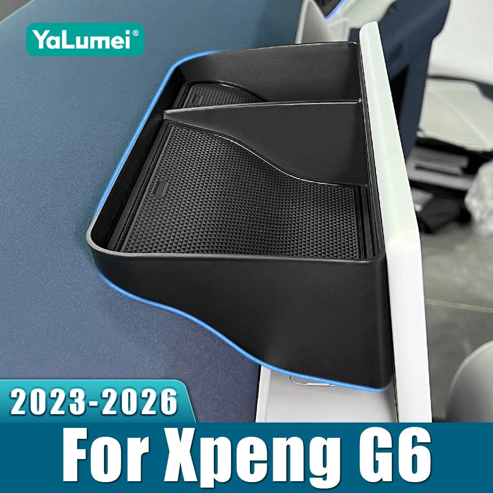 Pour Xpeng G6 2023 2024 2025 2026 : Boîte de rangement arrière pour écran central