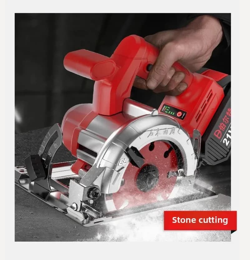 Scie circulaire sans fil sans balais 110V/220V, batterie au lithium, outil de coupe pour le travail du bois, outils électriques QCB