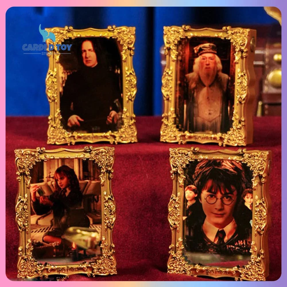 Nouveau Magnétique de Réfrigérateur Harry Potter Miroir Magique Veilleuse Cadre Doré Vintage Ornement Décoratif Cadeau Jouet