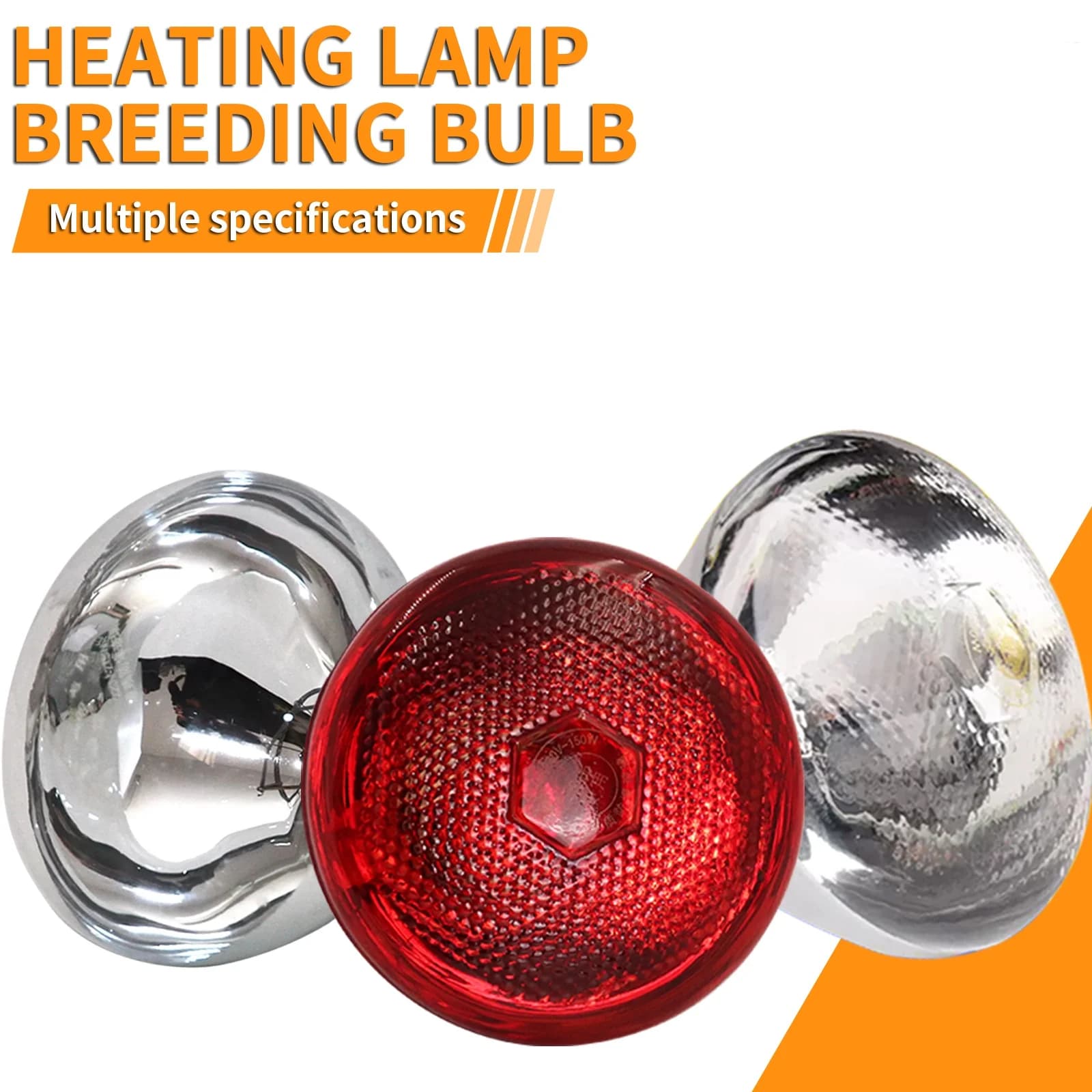 Lampe chauffante infrarouge pour volaille, 100W 150W 175W 200W 250W 275W, ampoules épaisses Anti-Explosion, étanches ​ Pour le reptile de poulet