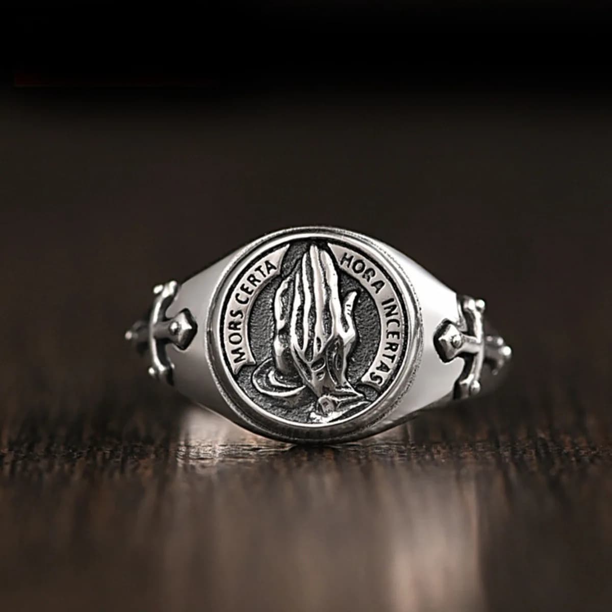 Anneaux réglables pour mains de prière, bijoux de style punk foncé en acier inoxydable pour femmes et hommes, ajustement confortable pour un usage quotidien, idée cadeau