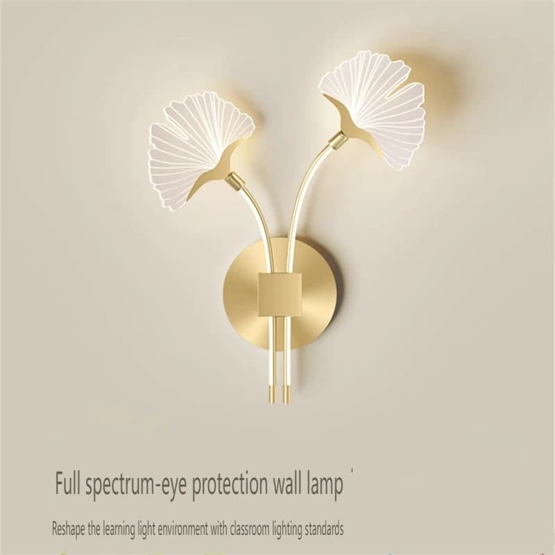 Applique Murale en Frêne au Design Nordique Créatif, Moderne, Simple et Luxueux, Luminaire Décoratif d'Nik, Idéal pour une Chambre à Coucher ou un Fond de Télévision