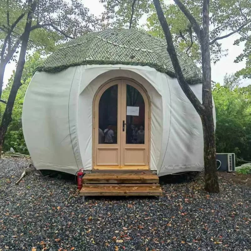 Dôme géodésique de luxe personnalisé en PVC, tente de glamping, tente dôme ronde pour le désert, tente dôme Coody Starry Sky pour le camping