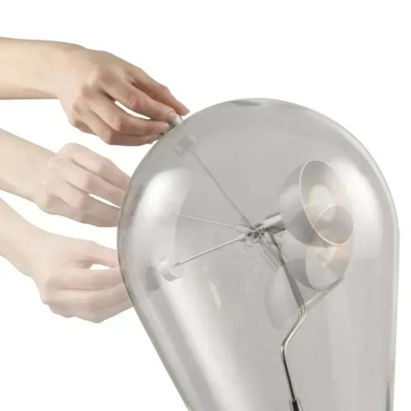 Lampe de bureau en verre industriel vintage, lampe de lecture de chevet à LED, lampe de table pour chambre à coucher, étude, design innovant, éclairage de décoration intérieure