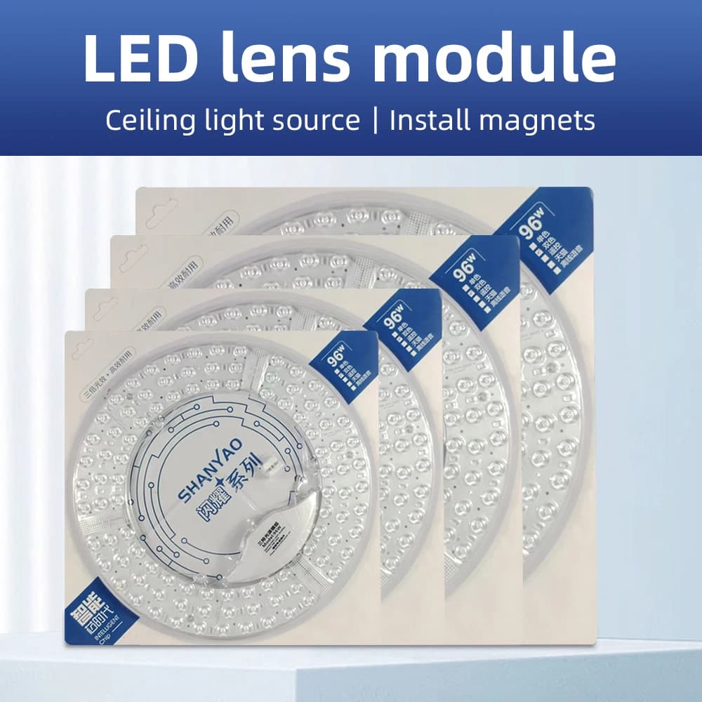 Les panneaux lumineux LED sont utilisés pour les plafonniers d'intérieur, les lumières LED rondes remplaçables, le panneau LED dimmable LED220V-240V, 30W-120W