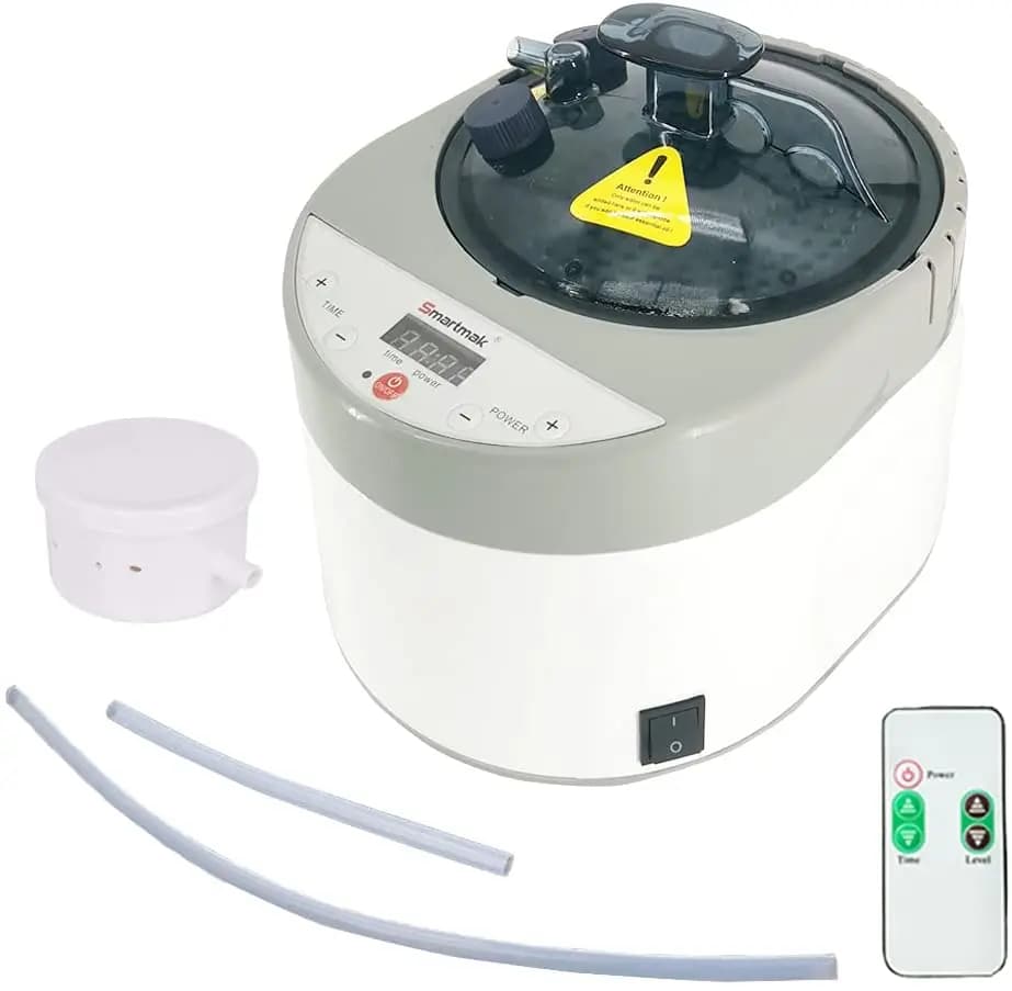 Sauna à vapeur Portable 1,8 l 2l 4l, générateur de vapeur amélioré avec télécommande, Machine de Spa avec affichage de minuterie, boîte à herbes