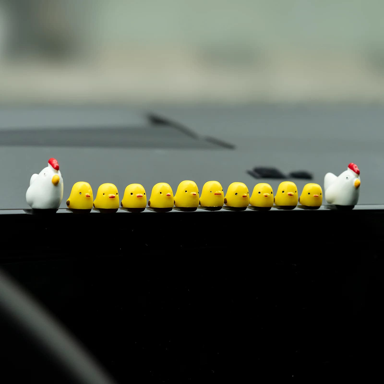 Mignon Mini Animal voiture tableau de bord accessoires amusant Animal voiture rétroviseur décor intérieur ornements fée jardin maison voiture cadeaux