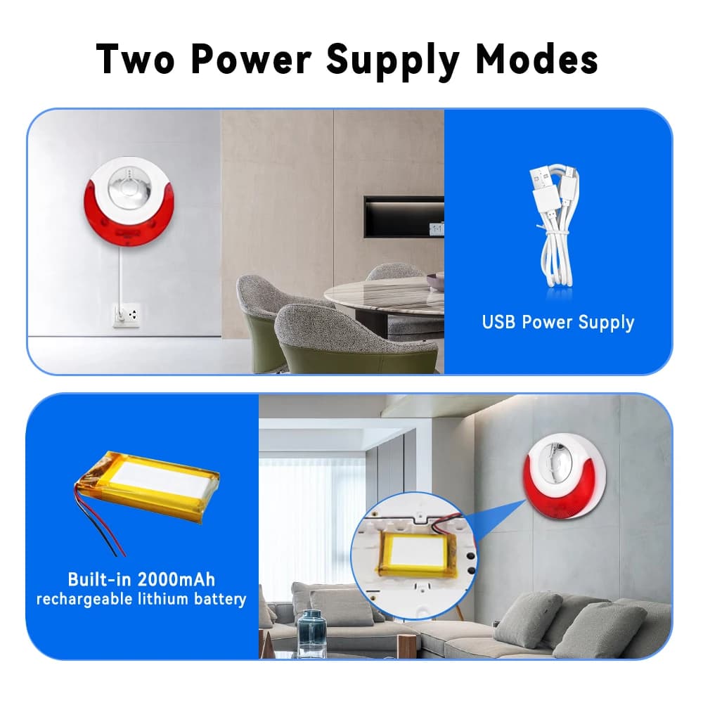 Alarme sirène Meian Focus 110 dB, système d'alarme de sécurité domestique, alarme sans fil 433 MHz pour la maison, protection de sécurité Smart Life