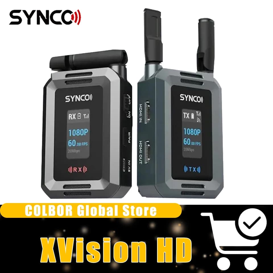 SYNCO XVision HD système de Transmission vidéo sans fil 1080P60 UVC Streaming 80ms faible latence zéro bruit pour appareil photo/smartphone/PC