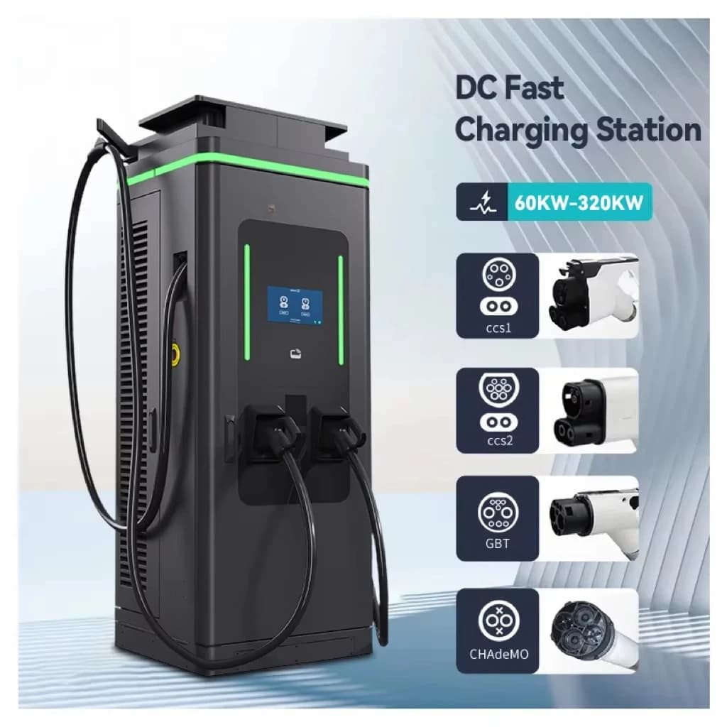Station de recharge rapide pour véhicules électriques haute puissance 360 kW CCS2 GBT CCS1