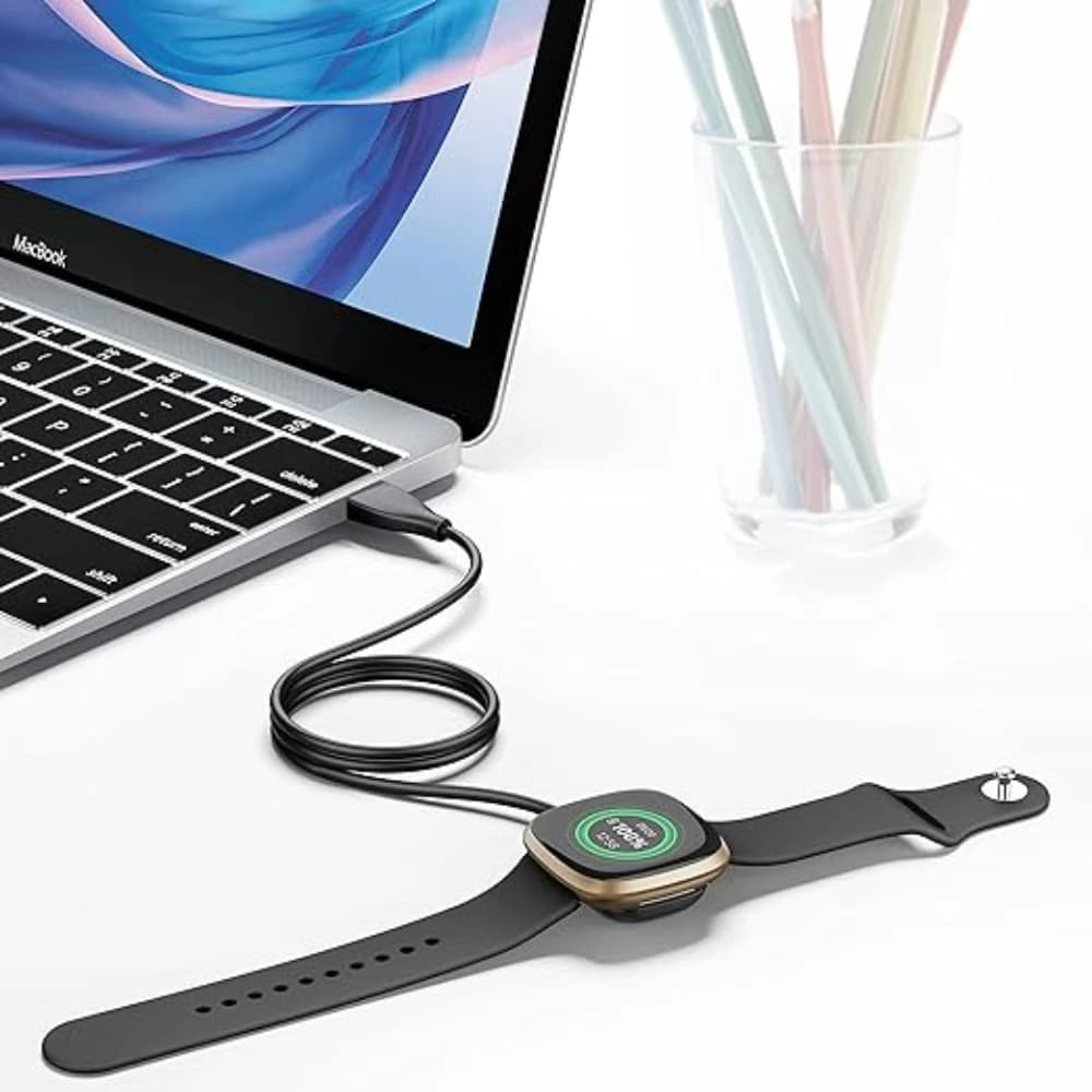 Câble de charge USB de 1 m, base de charge pour montre connectée, accessoires pour Fitbit Sense/Sense 2/Versa 4/Versa 3