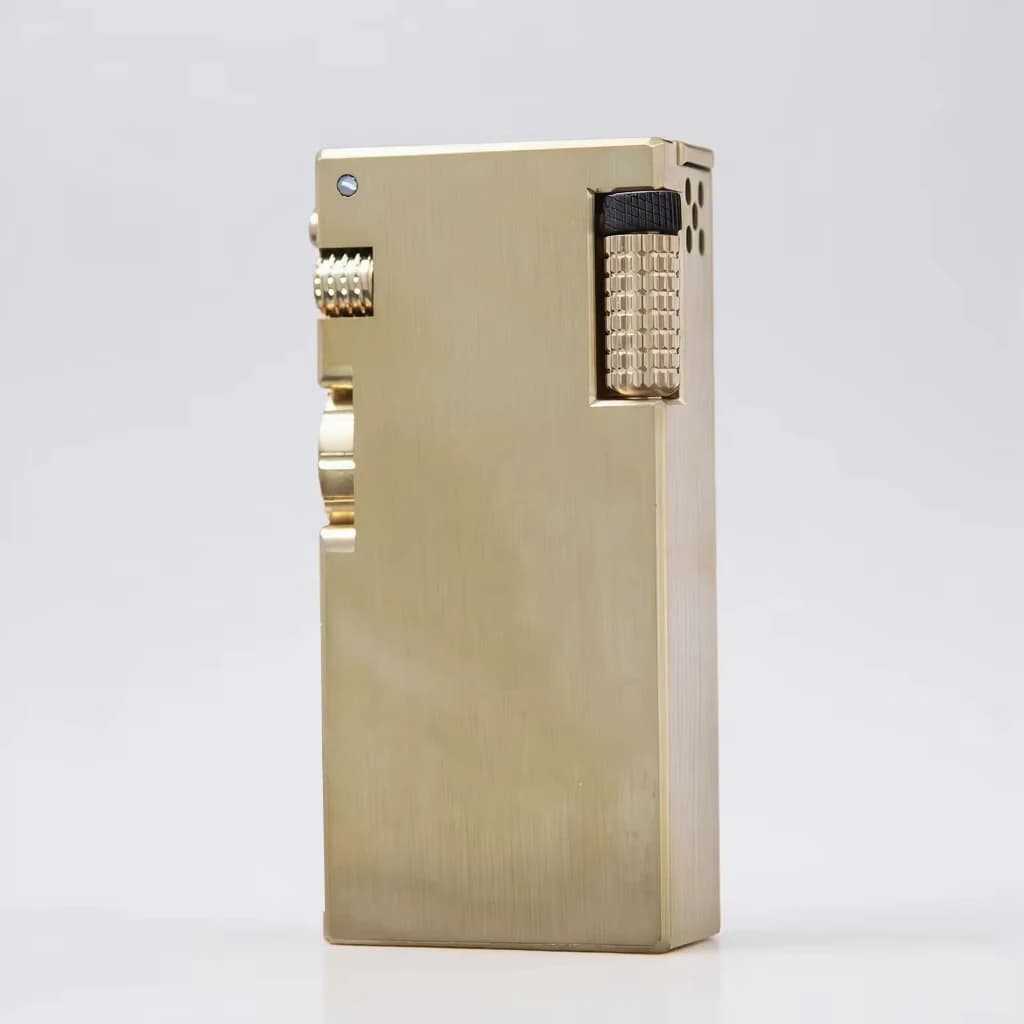 Briquet à maquette en laiton fait à la main, briquet à mazout, Vintage, Double réservoir d'huile, cadeau de Collection, usage extérieur, rechargeable et Durable, Antique