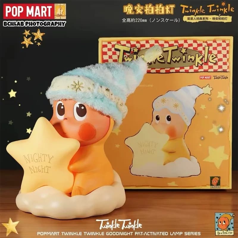 NOUVEAU POP MART TWINKLE TWINKLE GOODNIGHT Série de lampes à activation tactile Boîte mystère Jouet tendance Décoration d'intérieur Ornements Poupées Cadeau