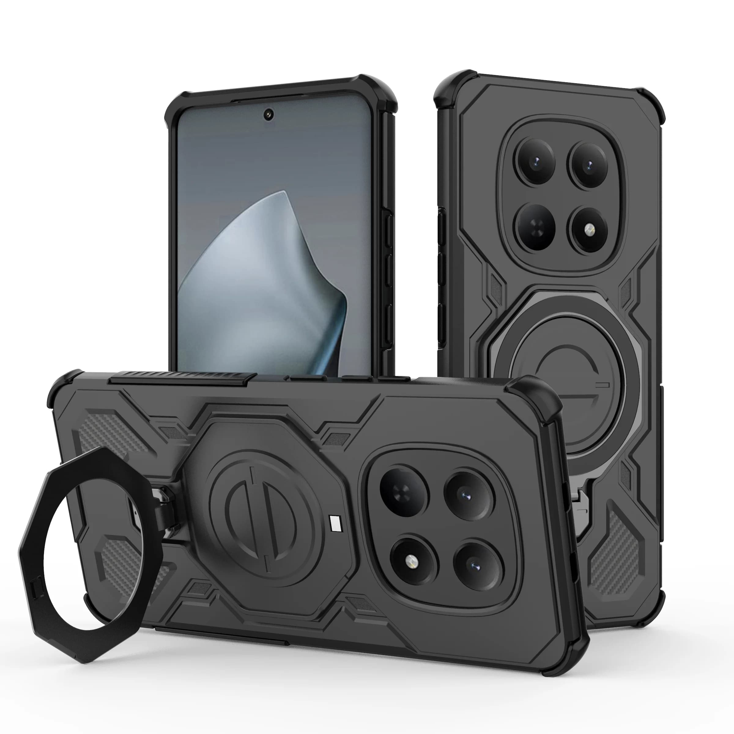 Étui pour Xiaomi Redmi Note 15 Pro 5G Note14 Note15 Note 14 Pro Plus 4G Coques de téléphone portable Support magnétique tendance