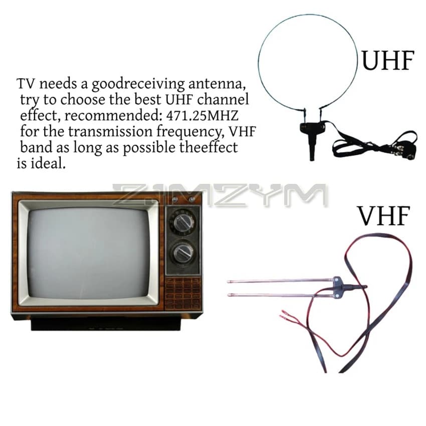 Émetteur TV analogique domestique, émetteur FM, prend en charge la télévision et la radio importées pour regarder et recevoir du son