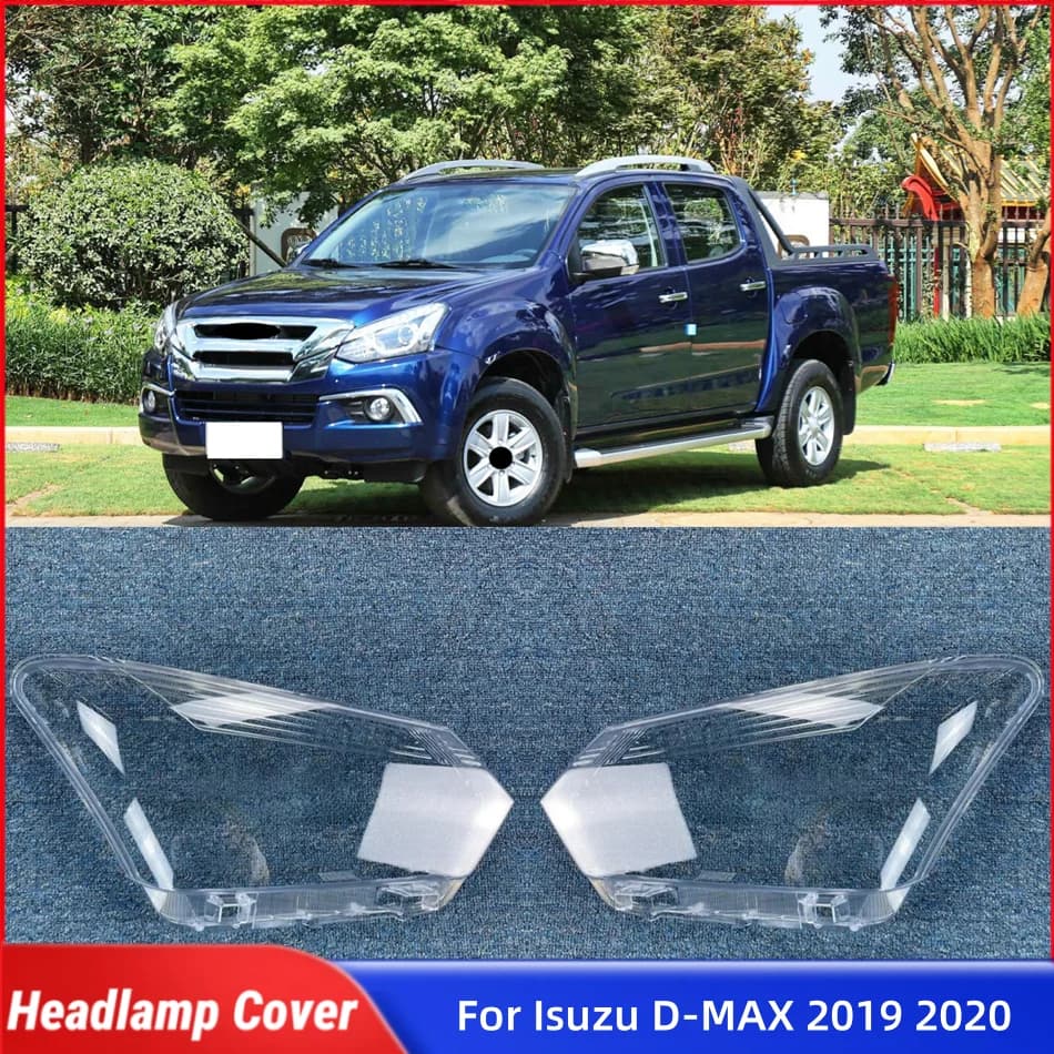 Pour Isuzu D-MAX 2019 2020 accessoires couvercle de lumières couvercle de Lampe de tête couvercle d'objectif de phare avant de voiture coque de lumières