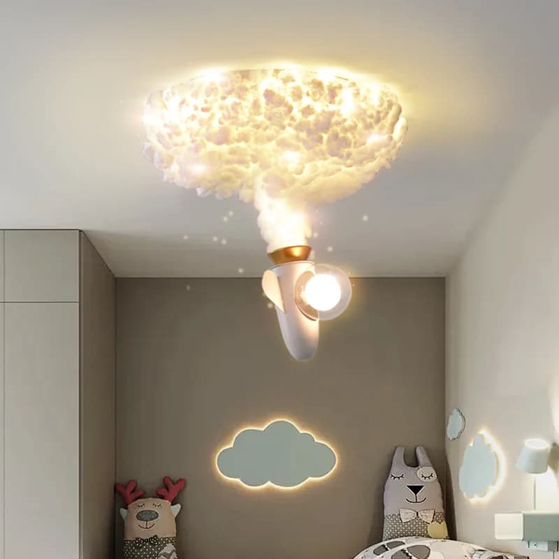 Plafonnier Led en forme de fusée, design moderne et créatif, éclairage d'intérieur, luminaire décoratif de plafond, idéal pour une chambre à coucher, une chambre d'étude ou une crèche, ou pour un garç