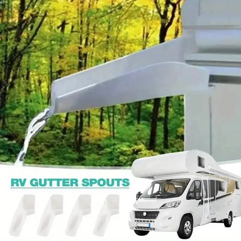 Becs de gouttière de caravane, Mini gouttières pour Gazebo RV, bord d'égouttement de toit, canal d'eau pour RV, Guides d'extension de gouttière, eau de pluie