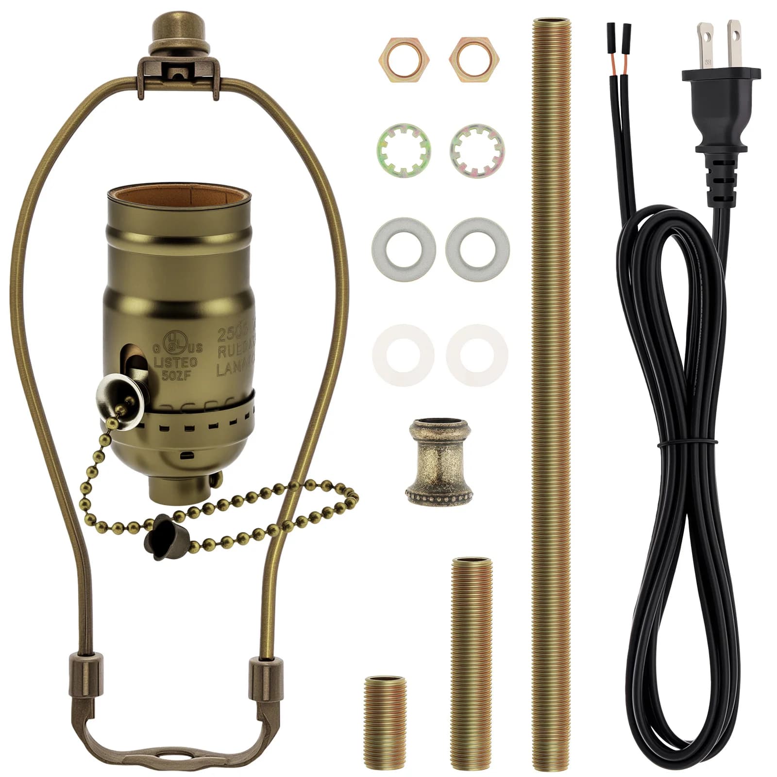 Kit de rembobinage de lampe, Kit de réparation ou de lampe, douille de lampe à chaîne de traction, Kit de câblage de lampe pour lampadaire de Table/conception de lampe à monter soi-même