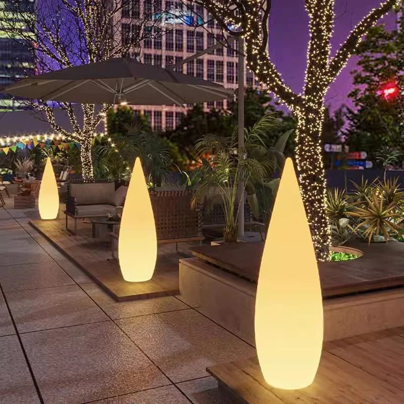 Lampe goutte d'eau lumineuse pelouse solaire LED éclairage extérieur lumière solaire décoration de jardin extérieur lumière de jardin extérieure