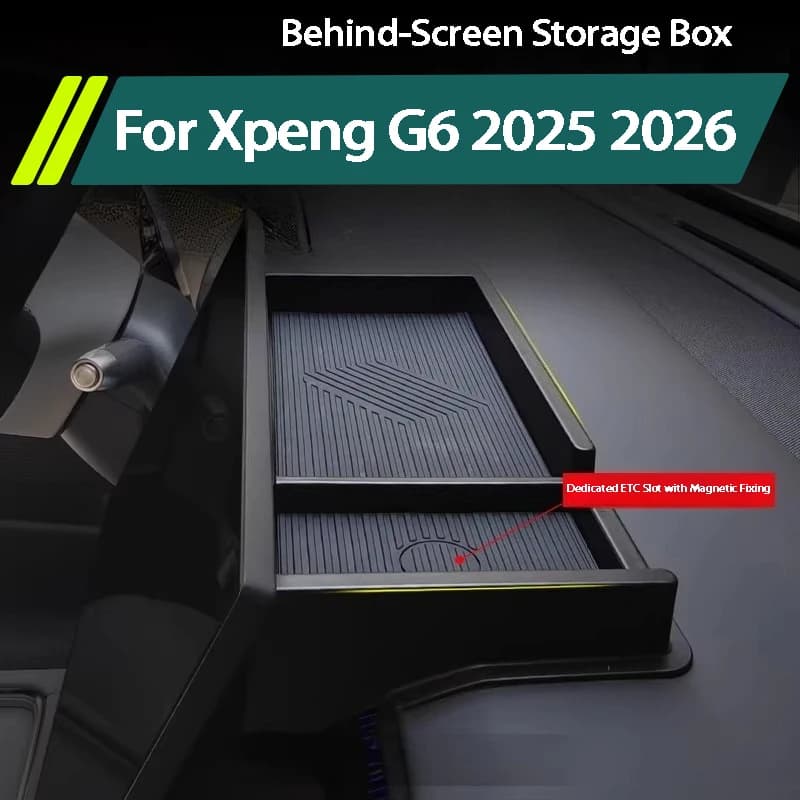 Pour Xpeng G6 Xiaopeng G6 2025 2026 : Boîte de rangement pour écran arrière