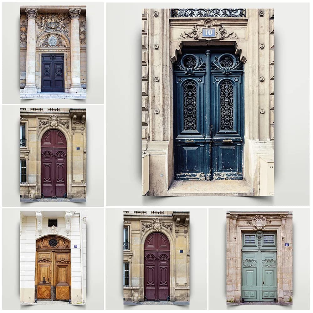 Paris porte photographie impression Paris France Architecture photographie mur Art toile peinture voyage Photo affiche impression décoration