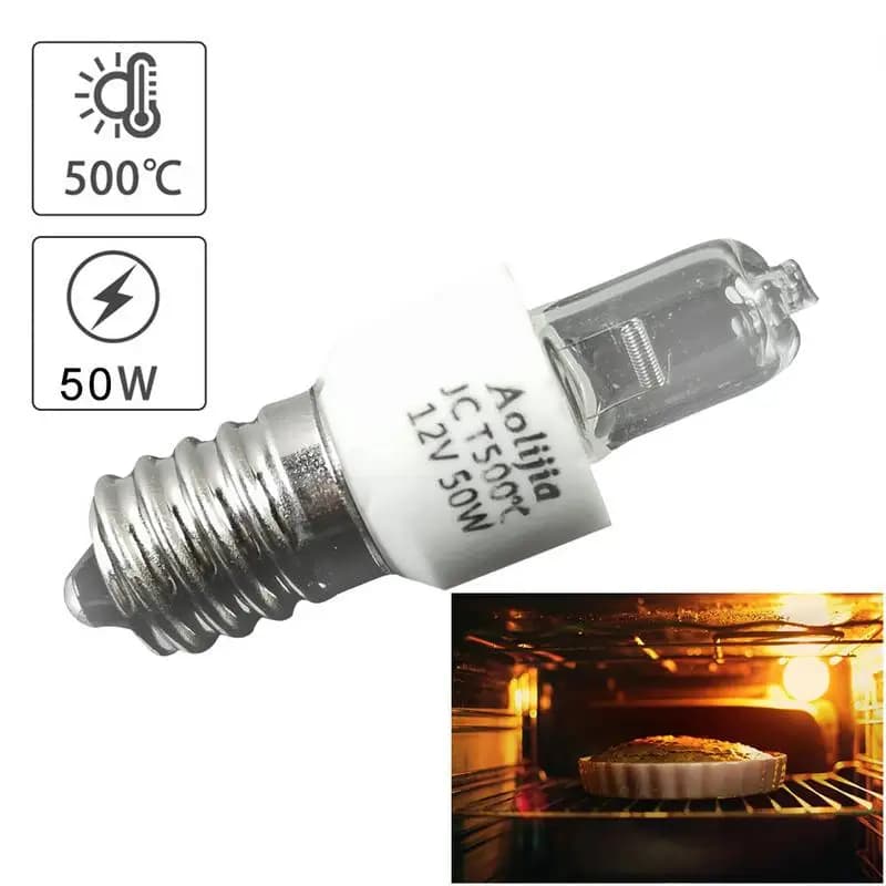 Ampoule halogène pour four, 2000H, 40W/50W, E14, haute température, résistante à 500 degrés, sèche-linge sûr, ampoule pour micro-ondes