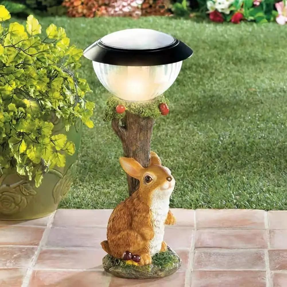 Lampe solaire pour chat et chien, chien, lapin, créativité, statue, fenêtre, décoration d'animaux, décor d'escalade, jardin, chambre à coucher, S0E5