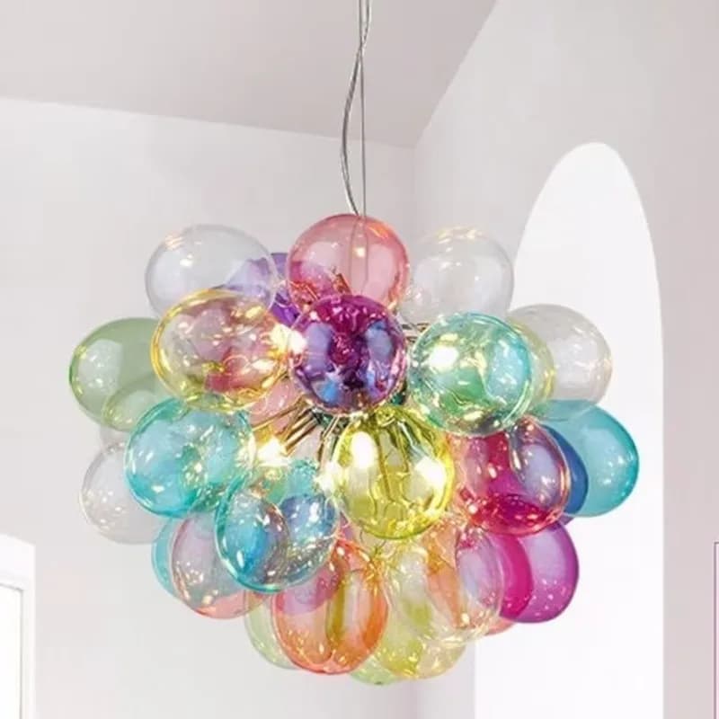 Lampe suspendue Gross, design nordique, en forme de ballon d'air en verre, pour restaurant, chambre d'enfant, cuisine, îlot