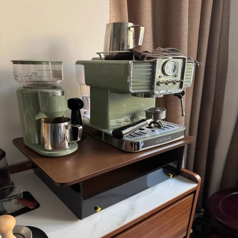Organisateur de Station de café Vintage en bois à 3 niveaux, présentoir multicouche pour Machine à expresso, Capsules, tasses, comptoir de Bar