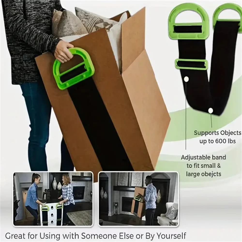 Sangles mobiles réglables avec capacité de 600 lb – Élevage sans couture pour meubles, boîtes et plus encore – Heav sécurisé, polyvalent et sans effort