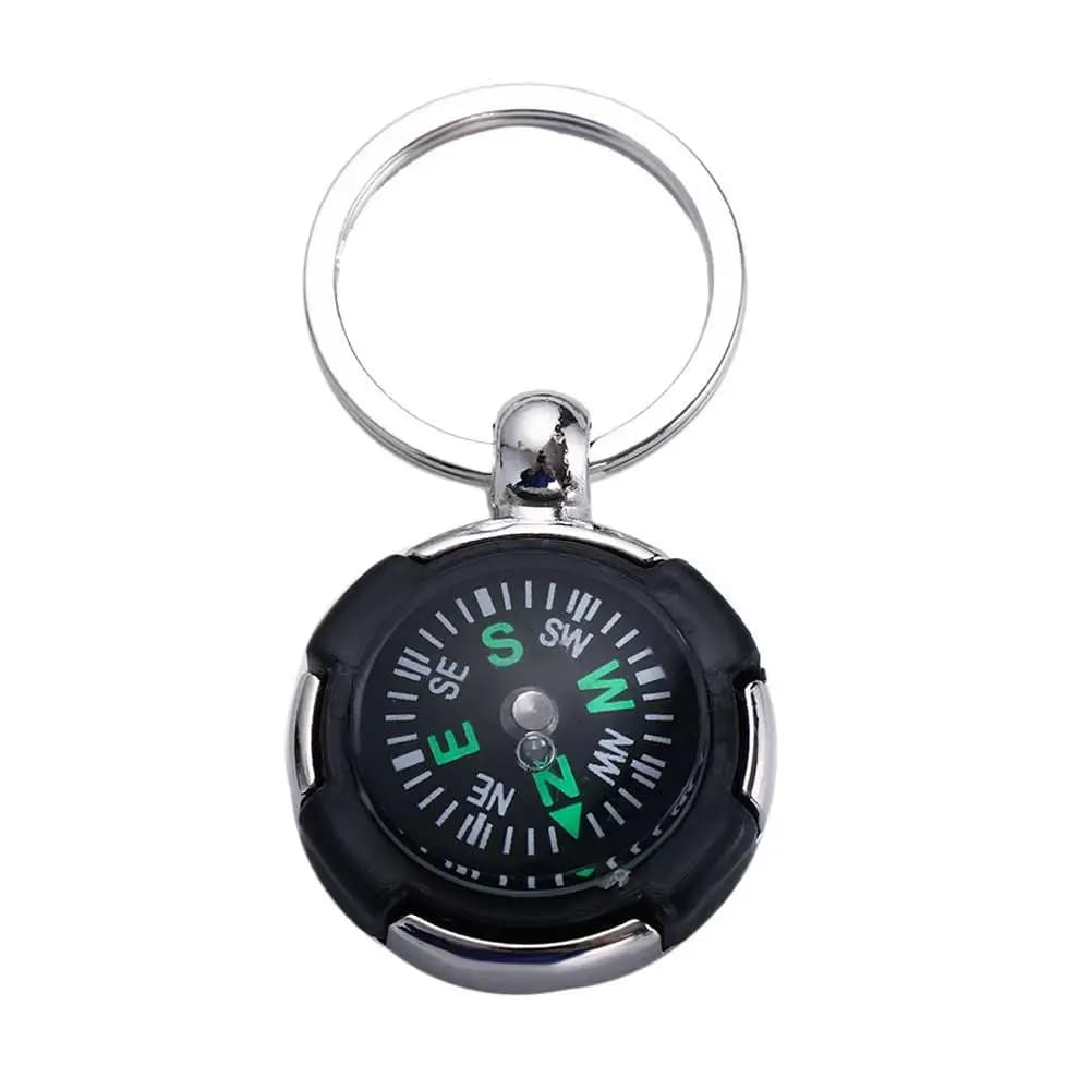 Accessoires de navigateur de randonnée, mousqueton, porte-clés d'extérieur, Mini boussole d'urgence, boussole sauvage de poche