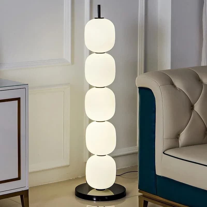 Lampadaire LED de luxe moderne éclairage élégant dans le salon chambre table à manger canapé nordique décoration de la maison abat-jour en verre
