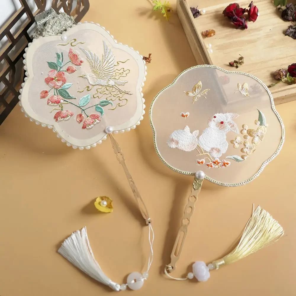 Accessoires Hanfu, ornements de bureau, ventilateurs décoratifs, artisanat, décoration de la maison, éventail à main, accessoire de photographie, ventilateur de groupe