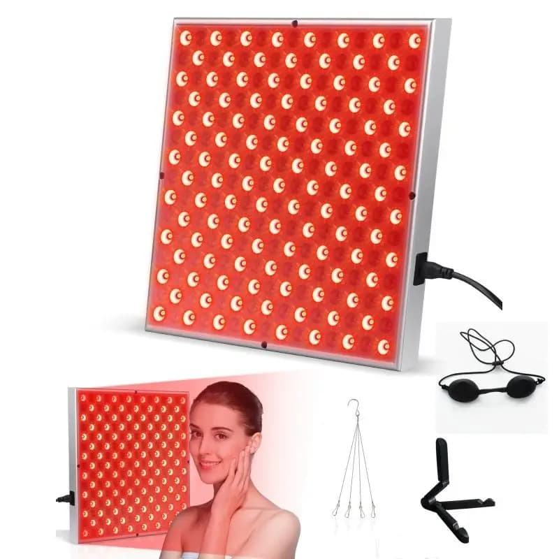Lampe de panneau de thérapie à la lumière rouge LED pour le visage Anti-vieillissement soins de la peau beauté 225 lumière LED soulagement de la douleur corporelle outils de physiothérapie