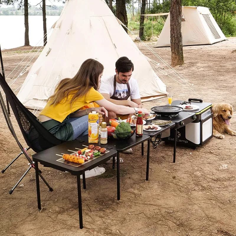 Station de cuisine en plein air
