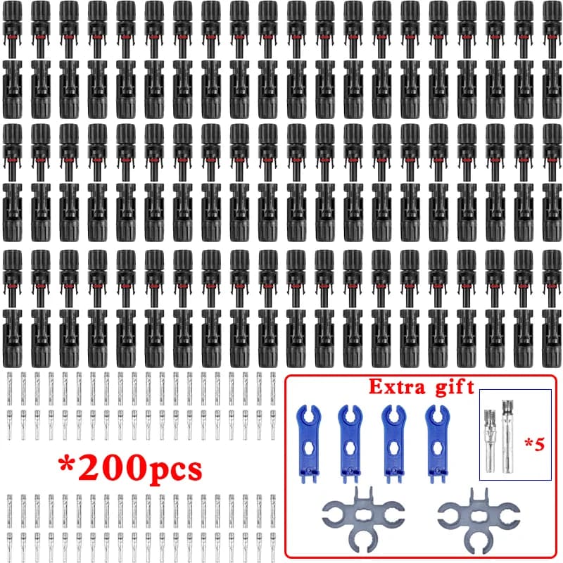 Kit de Connecteurs Solaires pour Câble Photovoltaïque Long MC