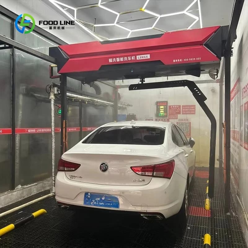 Machine de lavage de voitures automatique L8 MAX personnalisée pour les grandes voitures, machine de lavage de voitures automatique en tunnel